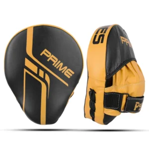 Leather Boxing Pad Black & Yellow
